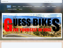 Tablet Screenshot of guessbikes.com